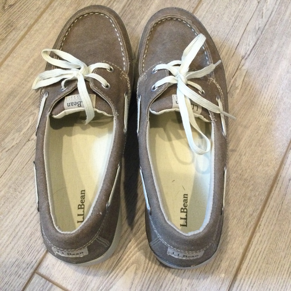 Men’s L.L. Bean Canvas Boat/Deck Shoes Sz 10 NWOT, Brand New!